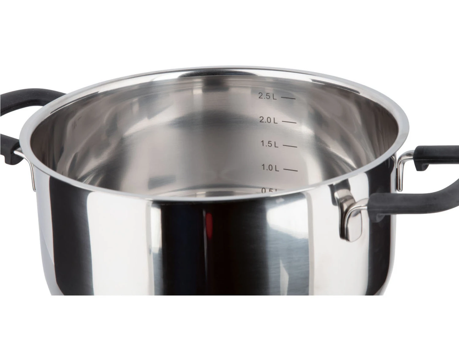 ERNESTO® Topfset, Stapelbar, 3-teilig, Mit Literskala 3 ERNESTO® Topfset, Stapelbar, 3-teilig, Mit Literskala – Bild 3