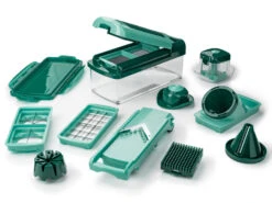 Genius Nicer Dicer »Fusion Smart«, 16-teilig, 1,25 L Auffangbehälter, Klingen Aus Edelstahl
