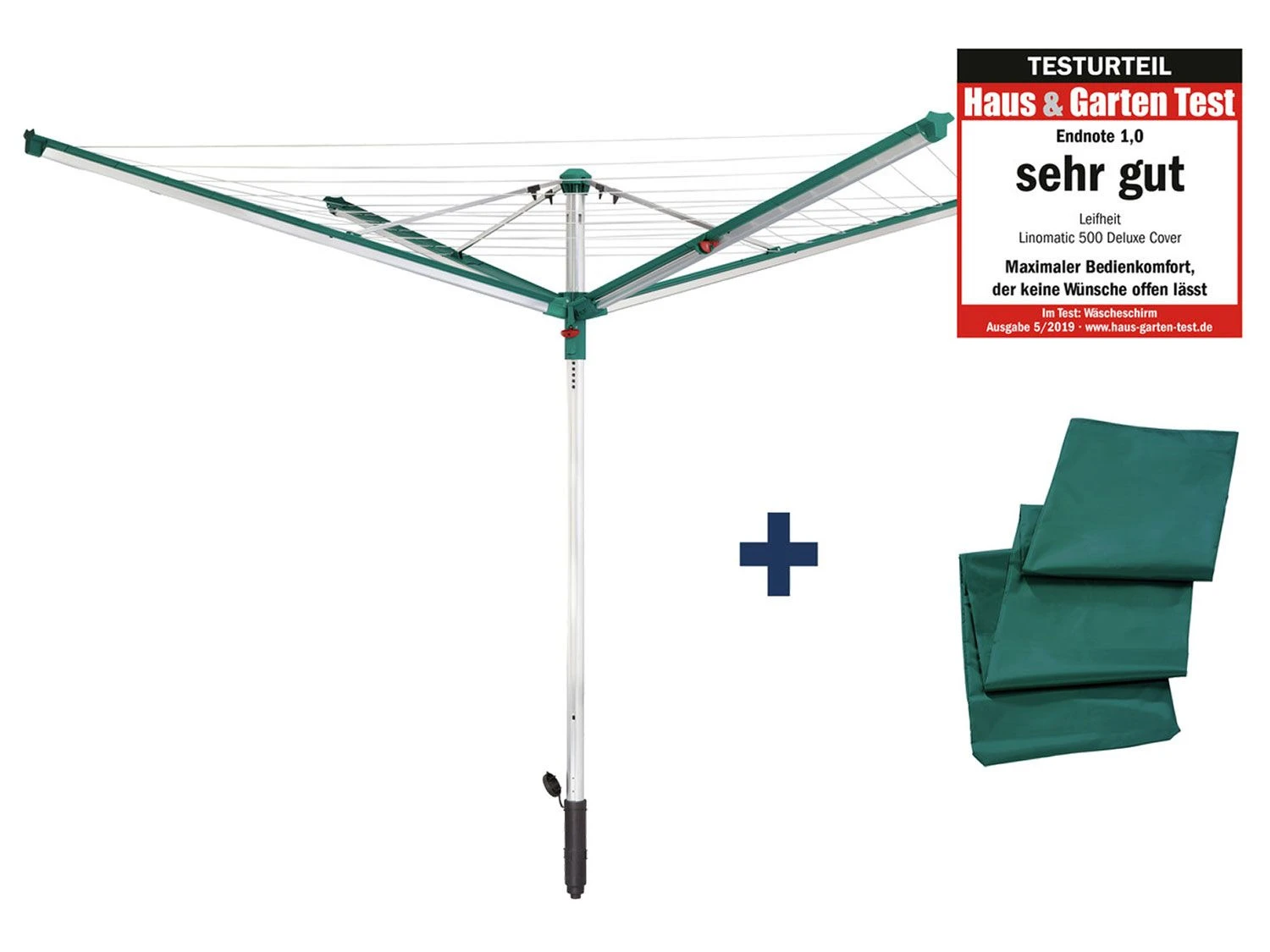 LEIFHEIT Wäscheschirm Linomatic 500 Deluxe 1 LEIFHEIT Wäscheschirm Linomatic 500 Deluxe