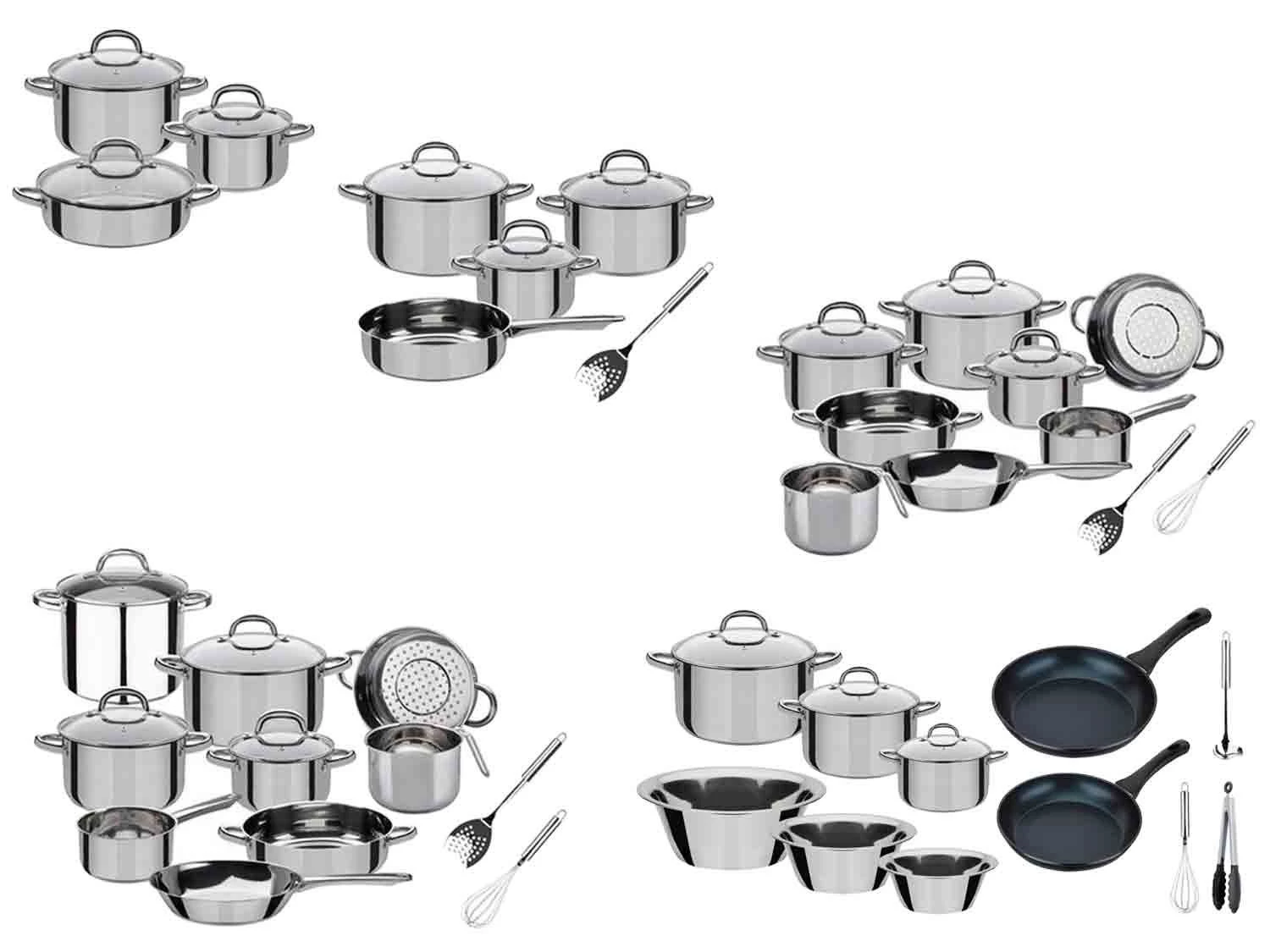GSW Topf-Set »Montreal«, Edelstahl, In 6 Set-Varianten 1 GSW Topf-Set »Montreal«, Edelstahl, In 6 Set-Varianten