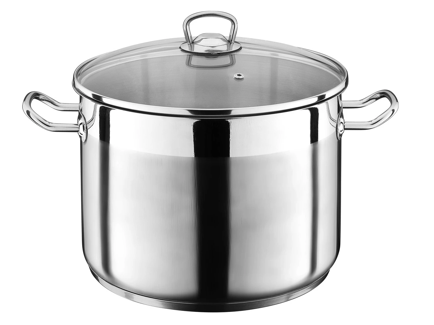 GSW Jumbotopf »Profi«, Kapselboden, Kaltmetallgriffe, Aus Edelstahl, Mit Glasdeckel 5 GSW Jumbotopf »Profi«, Kapselboden, Kaltmetallgriffe, Aus Edelstahl, Mit Glasdeckel – Bild 5