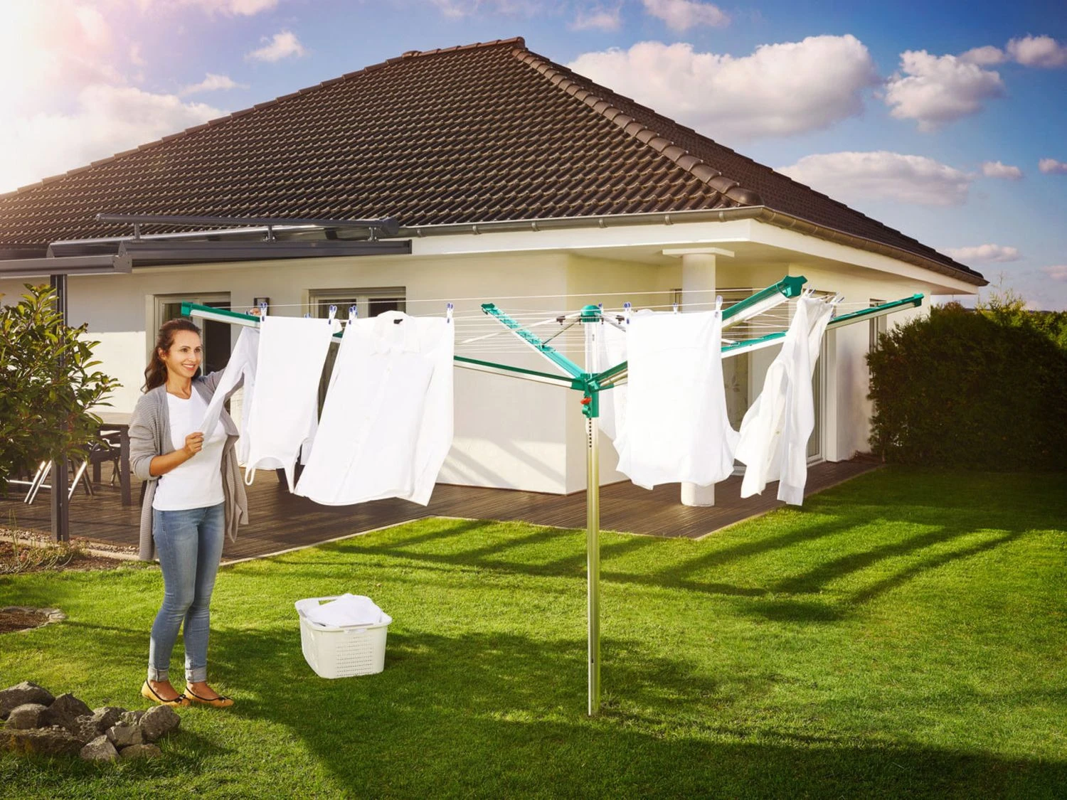 LEIFHEIT Wäscheschirm Linomatic 500 Deluxe 2 LEIFHEIT Wäscheschirm Linomatic 500 Deluxe – Bild 2