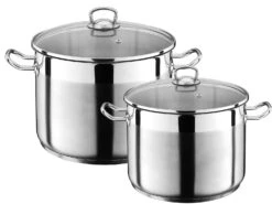 GSW Jumbotopf »Profi«, Kapselboden, Kaltmetallgriffe, Aus Edelstahl, Mit Glasdeckel