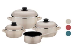 GSW Kochtopf-Set 7tlg. Shadow Stahl-Emaille