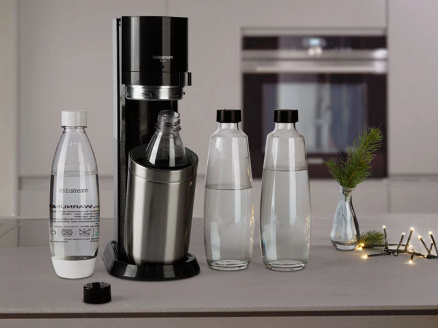 SodaStream Ersatzflaschen 2er-Set, 1 L, Für DUO Sprudler, Glas 2 SodaStream Ersatzflaschen 2er-Set, 1 L, Für DUO Sprudler, Glas – Bild 2