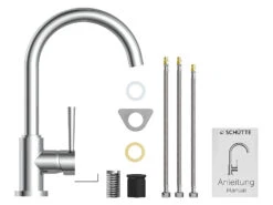 Schütte Küchenarmatur »CORNWALL«, Niederdruck Armatur Küche, 360° Wasserhahn Küche -Kuchenwelt Verkauf 840e34be10e1d8dff2df1a8ab1609ede