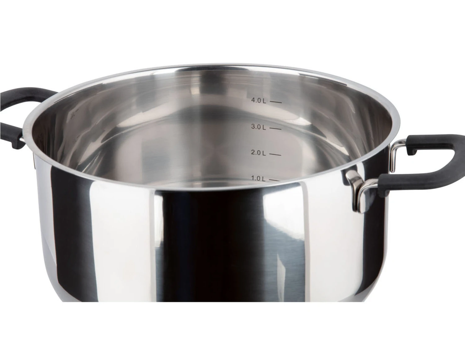 ERNESTO® Topfset, Stapelbar, 3-teilig, Mit Literskala 2 ERNESTO® Topfset, Stapelbar, 3-teilig, Mit Literskala – Bild 2