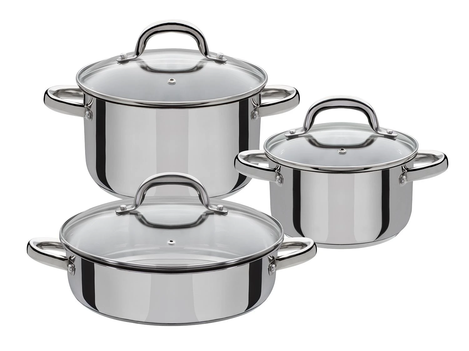 GSW Topf-Set »Montreal«, Edelstahl, In 6 Set-Varianten 2 GSW Topf-Set »Montreal«, Edelstahl, In 6 Set-Varianten – Bild 2
