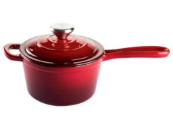 ERNESTO® Stielkasserolle Gusseisen Emailliert, 1,5L