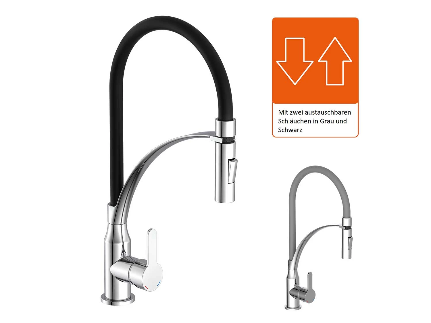 Eisl Küchenarmatur »CARNEO«, Mit Geschirrbrause, Wechselbarer Schlauch 2 Eisl Küchenarmatur »CARNEO«, Mit Geschirrbrause, Wechselbarer Schlauch – Bild 2
