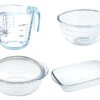 O'Cuisine 4er Set: Messbecher, Rührschüssel, Auflaufform, Kasserolle Mit Deckel