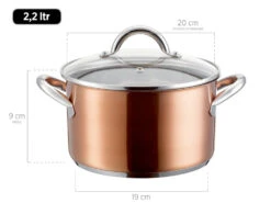 MÄSER Kochtopf-Set Asterion Edelstahl 18/8; Kupfer; 8 Teilig 8 MÄSER Kochtopf-Set Asterion Edelstahl 18/8; Kupfer; 8 Teilig -Kuchenwelt Verkauf bb41be0c45a58e20a7877fe4f7ad5889