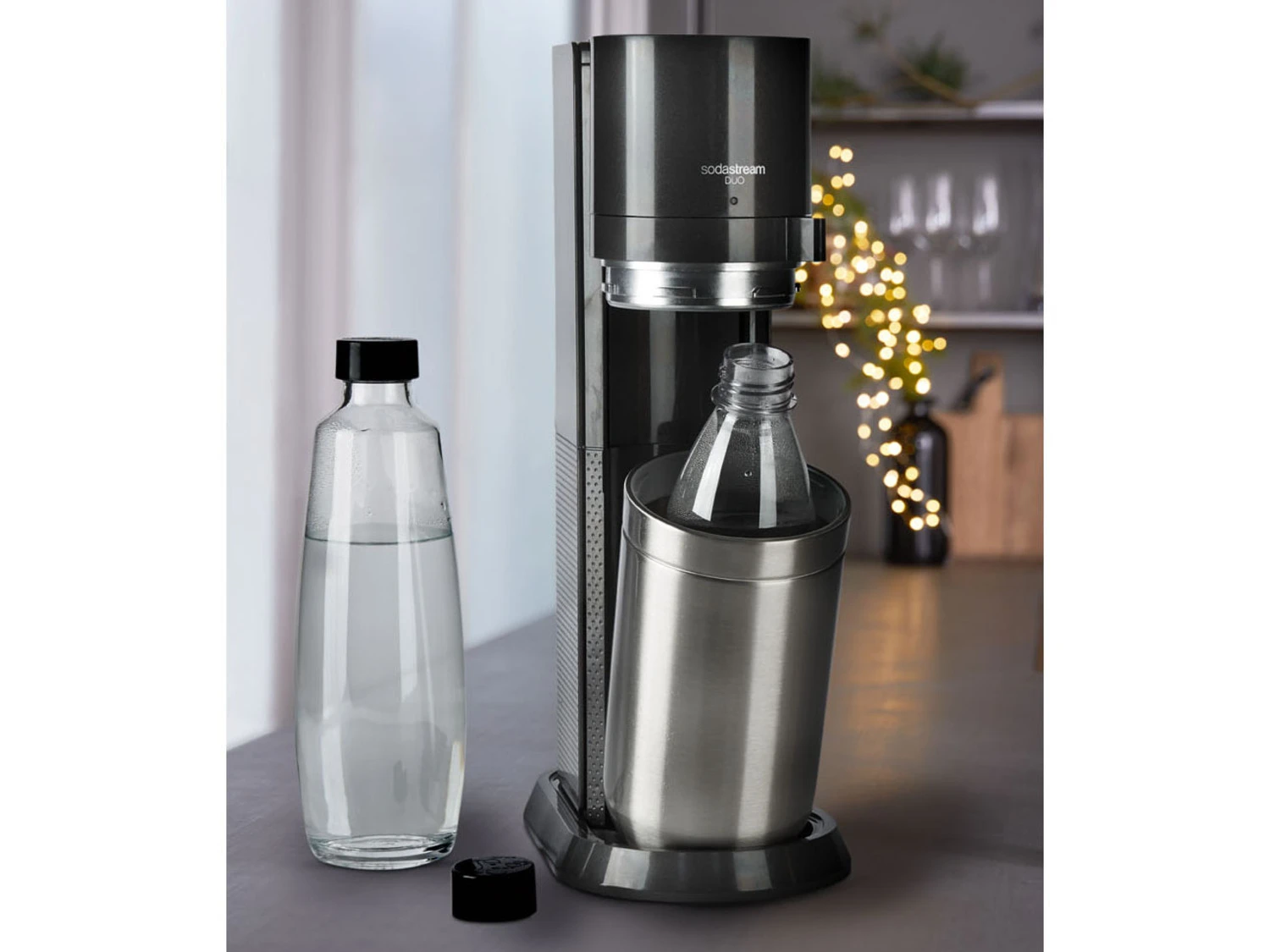 SodaStream Ersatzflaschen 2er-Set, 1 L, Für DUO Sprudler, Glas 4 SodaStream Ersatzflaschen 2er-Set, 1 L, Für DUO Sprudler, Glas – Bild 4