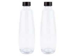 SodaStream Ersatzflaschen 2er-Set, 1 L, Für DUO Sprudler, Glas