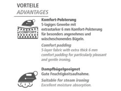 Wenko Bügeltischbezug »Air Comfort«, Dampfbügelgeeignet -Kuchenwelt Verkauf ffbf5258746bd6ec7b46e478d17cb000