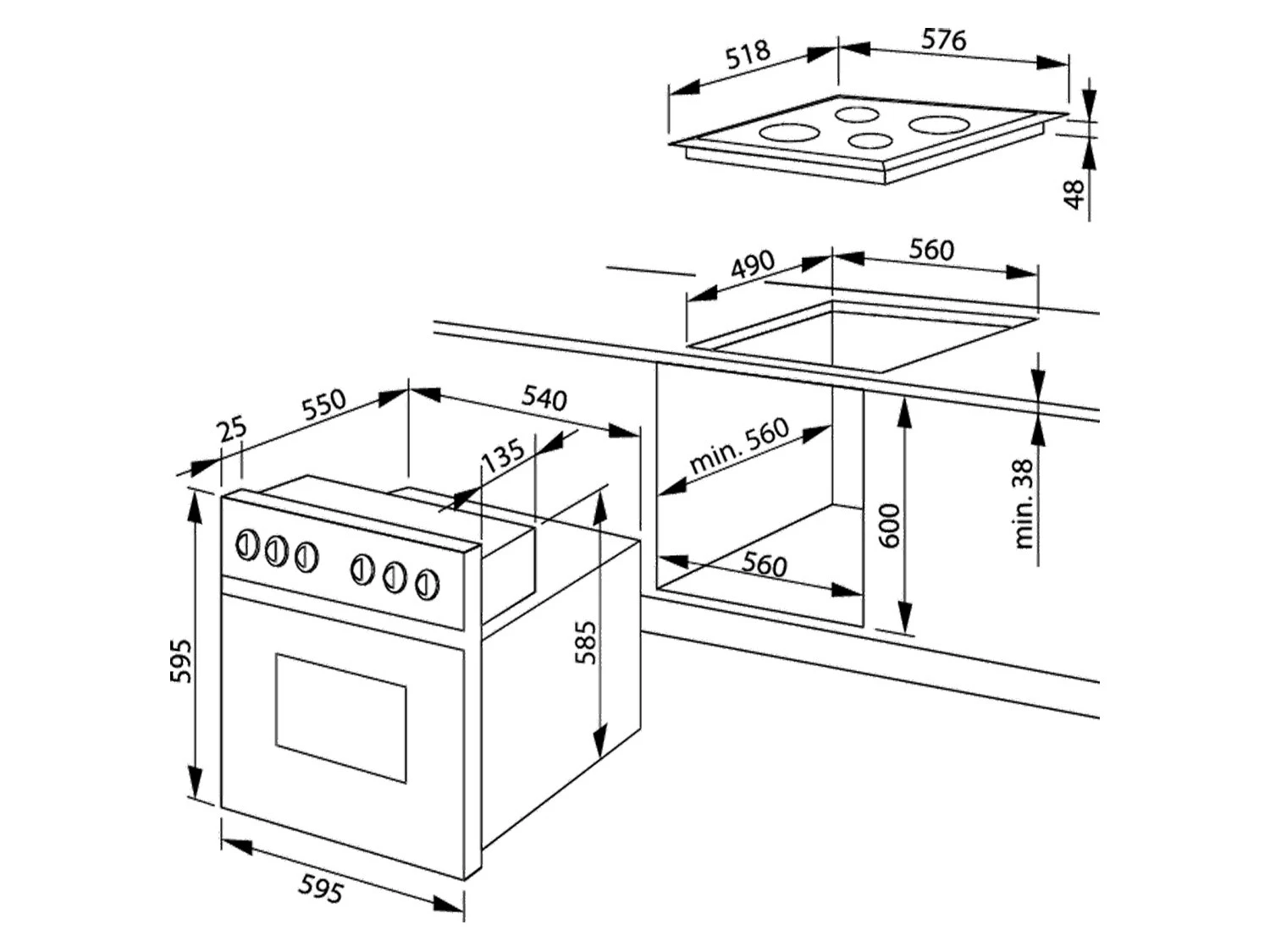 Amica Einbauherdset »EHC 933 009 E«, Glaskeramikkochfeld, 60 Cm 9 Amica Einbauherdset »EHC 933 009 E«, Glaskeramikkochfeld, 60 Cm – Bild 9