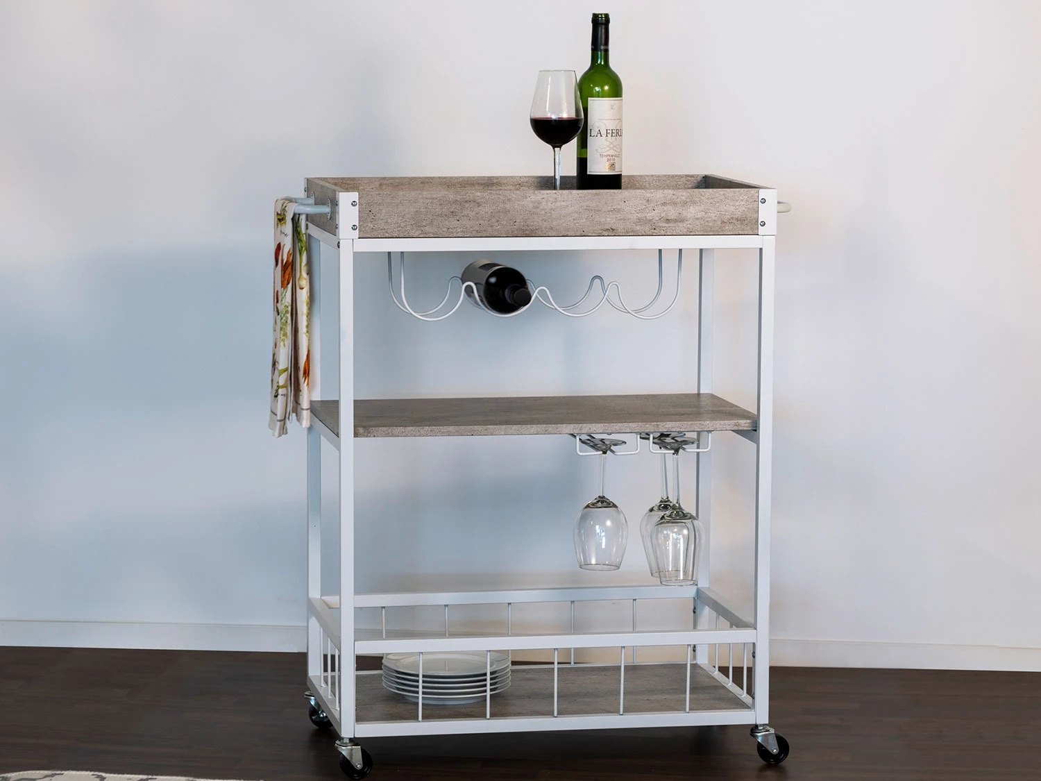 Wenko Küchenwagen Im Trendigen Walnussholz-Look 4 Wenko Küchenwagen Im Trendigen Walnussholz-Look – Bild 4