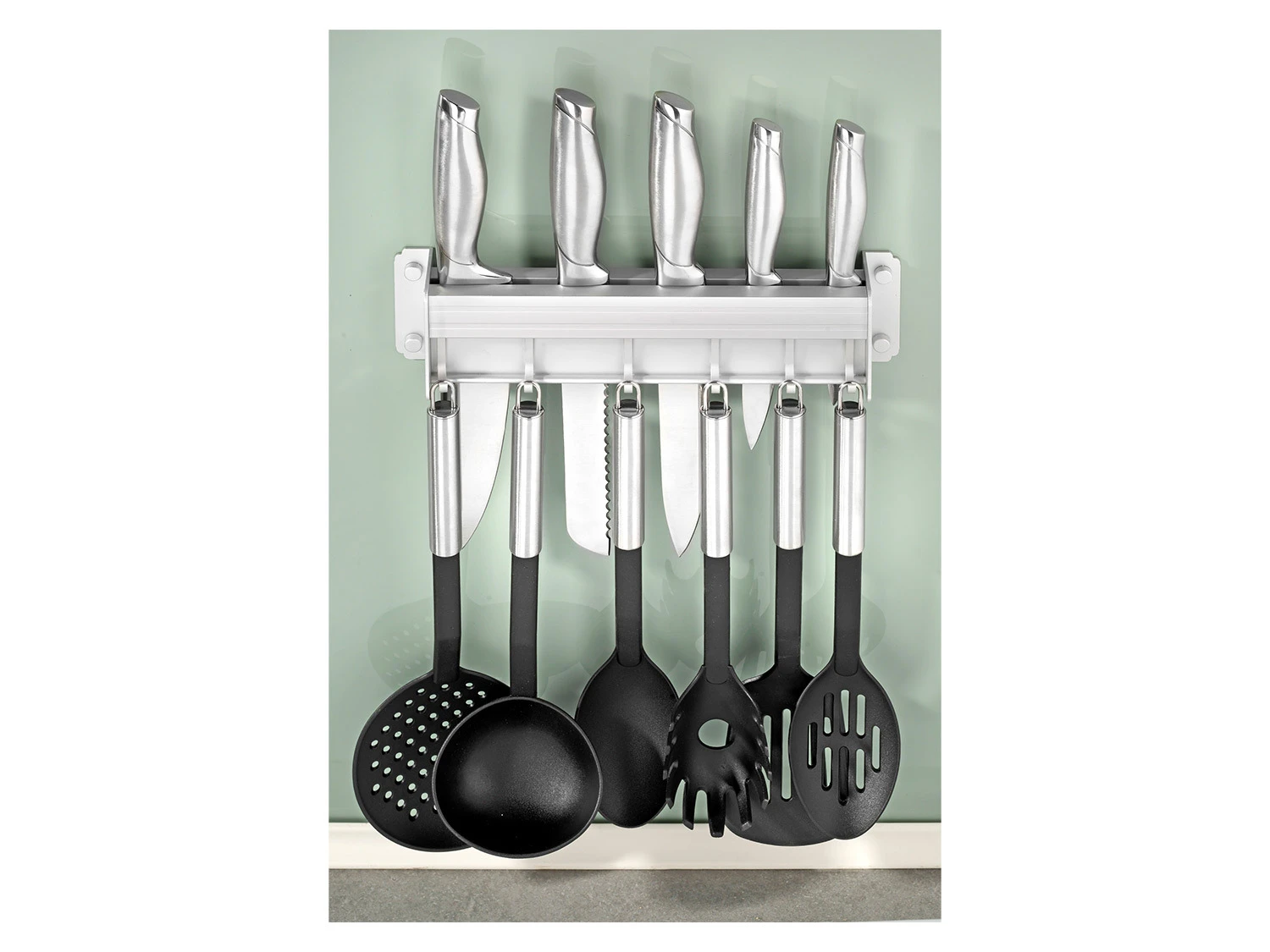 Esmeyer Küchenhelferset 12tlg. Mit Wandhalterung 1 Esmeyer Küchenhelferset 12tlg. Mit Wandhalterung