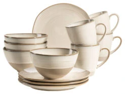 MÄSER Frühstücks-Set-Serie »Nottingham«, 12-teilig, Beige