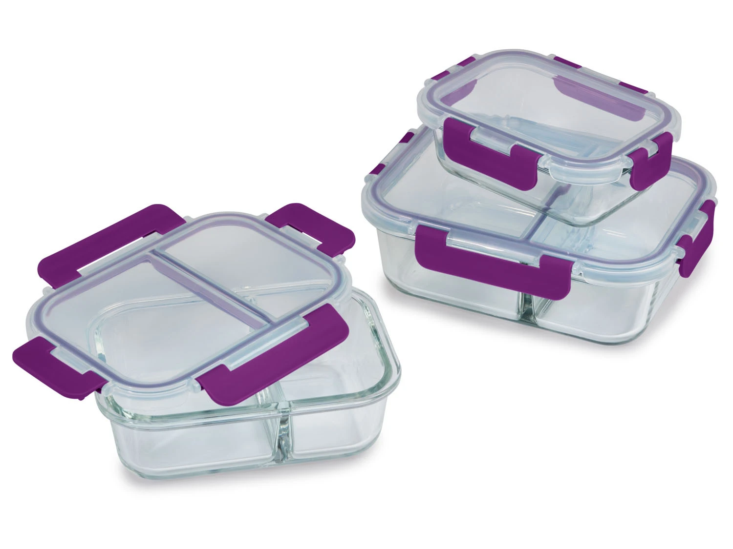 ERNESTO® Frischhaltedosen-Set, 3-teilig, Grün/lila 6 ERNESTO® Frischhaltedosen-Set, 3-teilig, Grün/lila – Bild 6