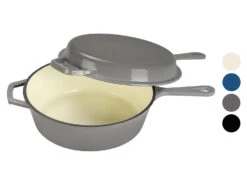 ECHTWERK 2 In 1 Set - Topf Und Pfanne Gusseisen