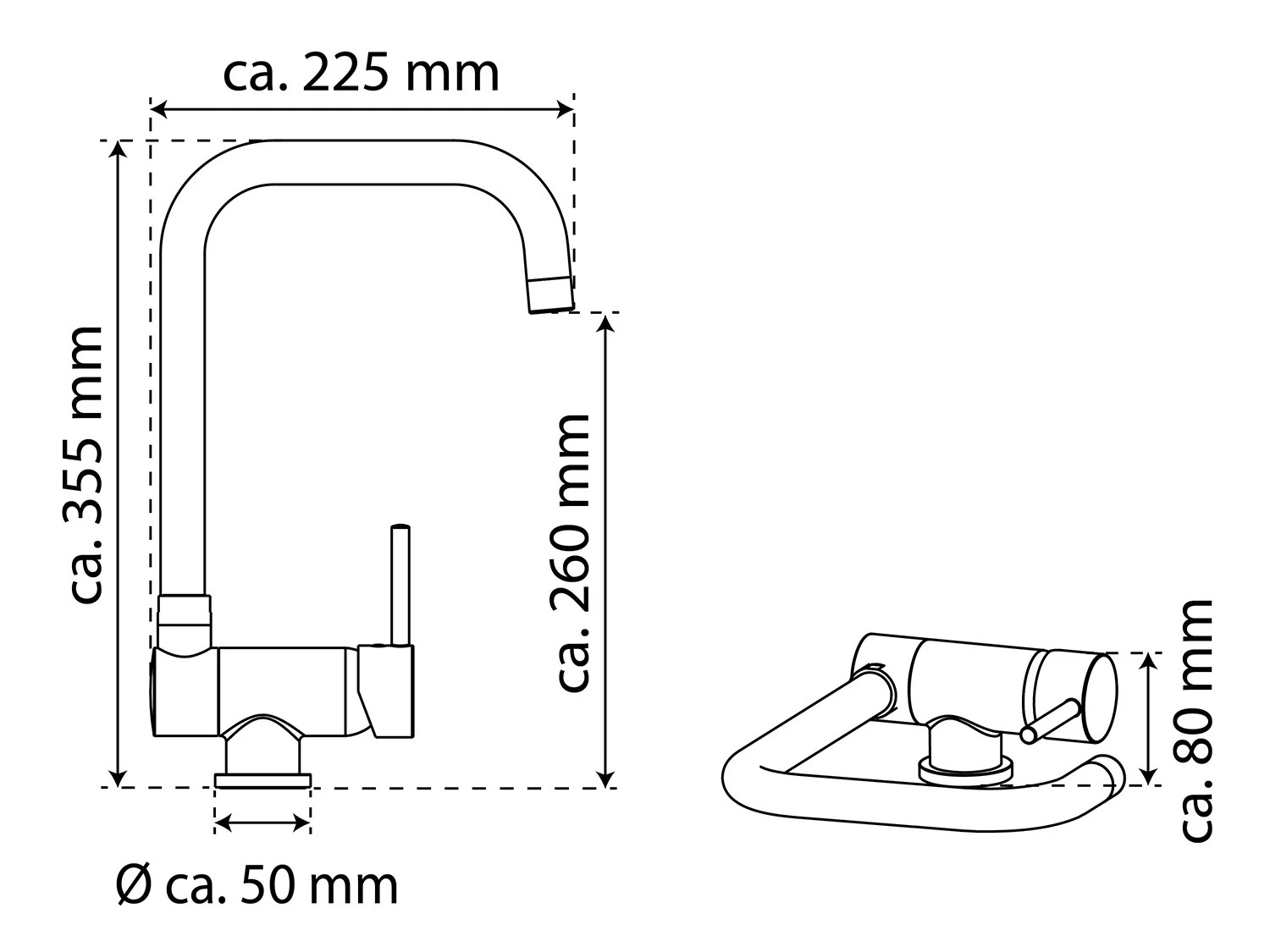 Eisl Küchenarmatur »FLEXO«, Wasserhahn Küche Für Unterfenster-Montage 7 Eisl Küchenarmatur »FLEXO«, Wasserhahn Küche Für Unterfenster-Montage – Bild 7