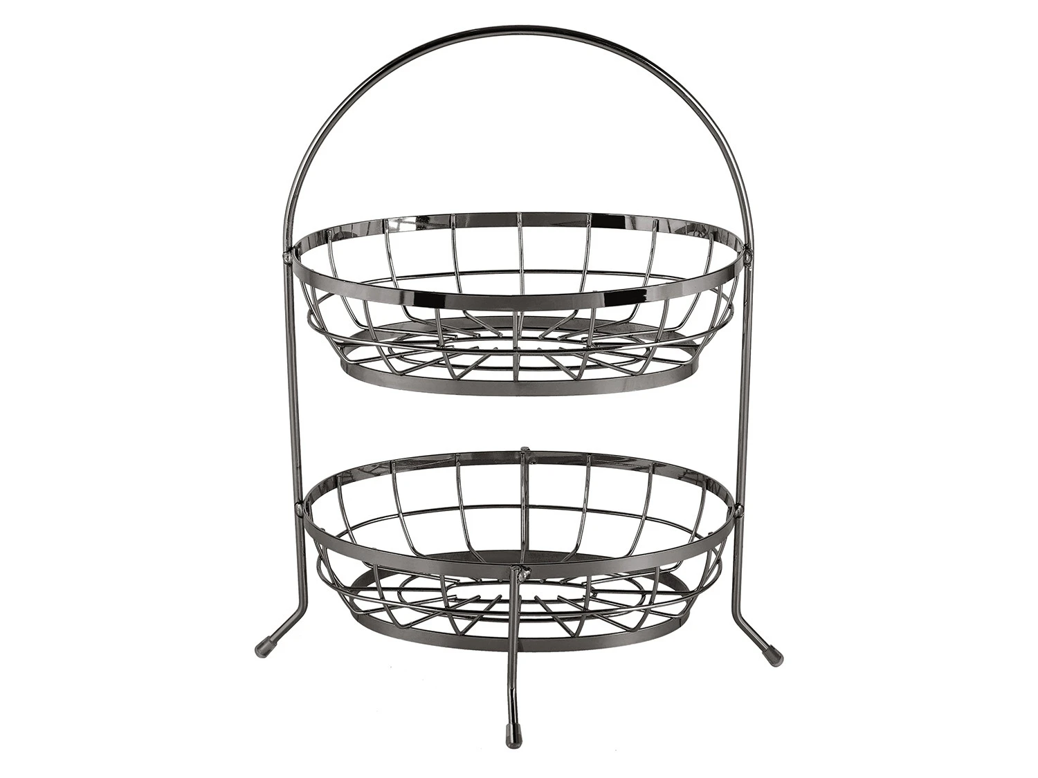 ECHTWERK Obstkorb Aus Eisen, 2-Stöckig 2 ECHTWERK Obstkorb Aus Eisen, 2-Stöckig – Bild 2