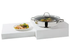 ERNESTO® Brat-/Servierpfanne Ø 28 Cm, Edelstahl, Mit Glasdeckel -Kuchenwelt Verkauf gcp10b75690ada943f9acfdaf322a69839d