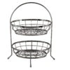 ECHTWERK Obstkorb Aus Eisen, 2-Stöckig
