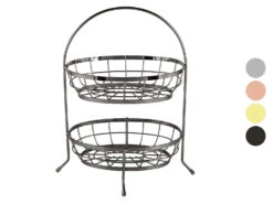 ECHTWERK Obstkorb Aus Eisen, 2-Stöckig