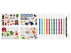 Crelando® Kinder Bastelkoffer Mit 12 Fasermalern 15 Crelando® Kinder Bastelkoffer Mit 12 Fasermalern -Kuchenwelt Verkauf gcp18a1c9b775a7461a849adc15d1728b9e