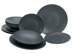 Creatable LAVA STONE ( ELEMENTS Collection ), Tafelservice 12 Teilig