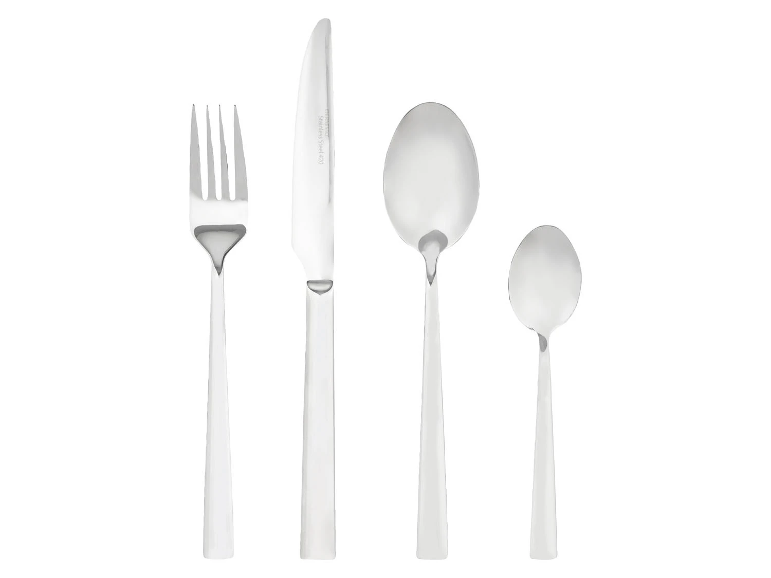ERNESTO® Tafelbesteck, 24-teilig, Aus Rostfreiem Edelstahl 3 ERNESTO® Tafelbesteck, 24-teilig, Aus Rostfreiem Edelstahl – Bild 3