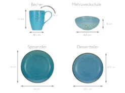 Creatable Nature Collection AQUA, Geschirrset Kombiservice 16 Teilig -Kuchenwelt Verkauf gcp268a2c820b9e4515a31b346d06dd40cd