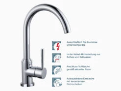 Schütte Küchenarmatur »CORNWALL«, Niederdruck Armatur Küche, 360° Wasserhahn Küche -Kuchenwelt Verkauf gcp29d2cd11923f4859ac5d1c0e791a0569