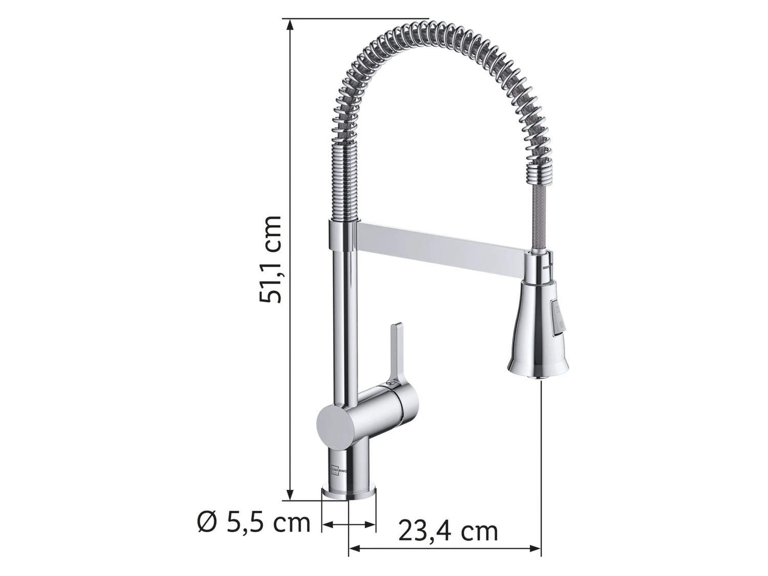 LIVARNO Home Spültischarmatur, Mit Spiralfeder / Gummischlauch 7 LIVARNO Home Spültischarmatur, Mit Spiralfeder / Gummischlauch – Bild 7