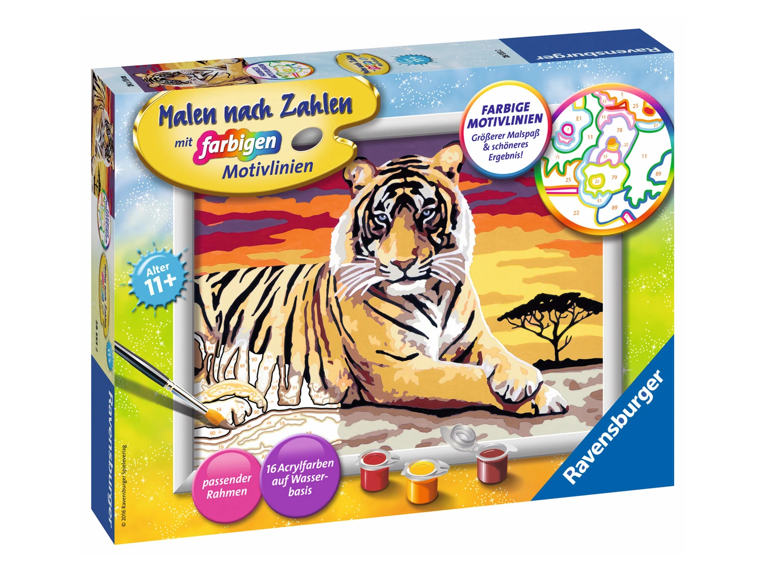 Ravensburger Malen Nach Zahlen »Majestätischer Tiger« 3 Ravensburger Malen Nach Zahlen »Majestätischer Tiger« – Bild 3