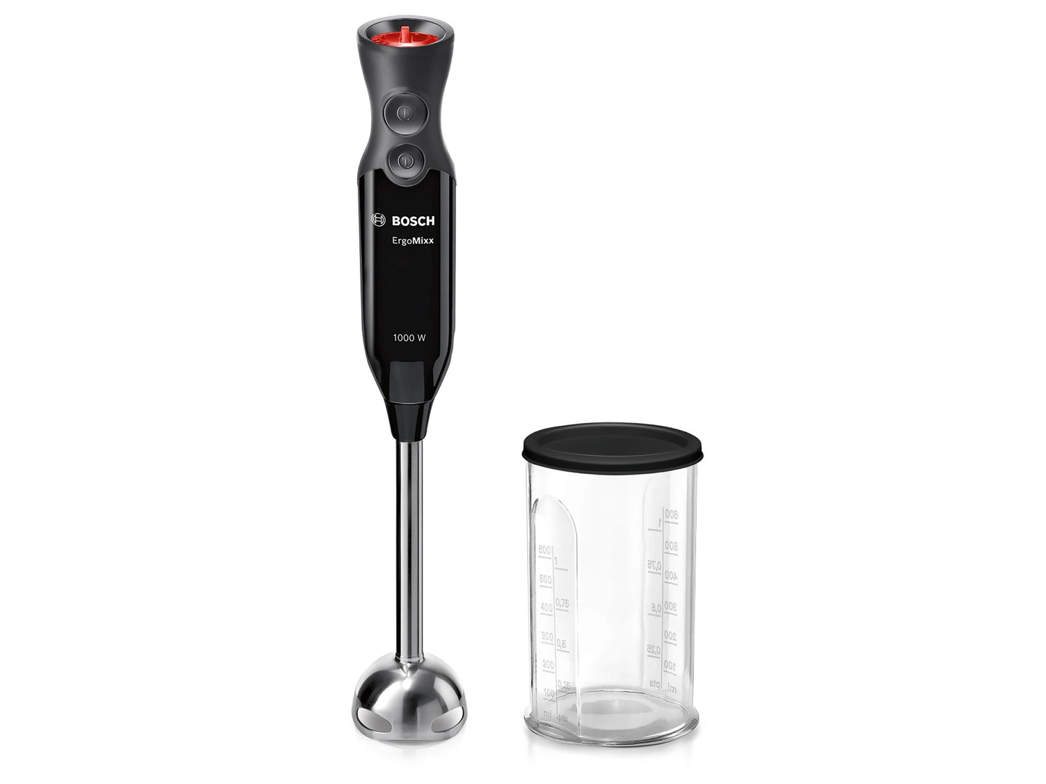 BOSCH Stabmixer, ErgoMixx, 1000 W, Schwarz MS6CB6110 1 BOSCH Stabmixer, ErgoMixx, 1000 W, Schwarz MS6CB6110