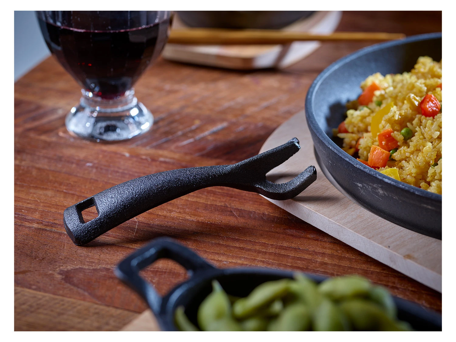 ECHTWERK Servierpfännchen Gusseisen Inkl. Servierbrett 5 ECHTWERK Servierpfännchen Gusseisen Inkl. Servierbrett – Bild 5