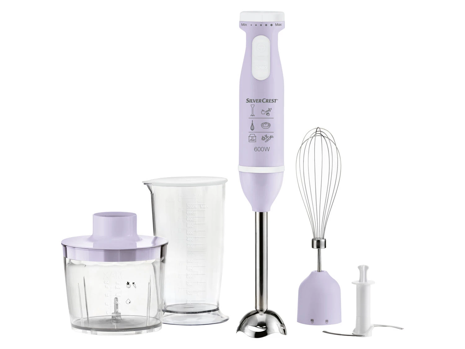 SILVERCREST® KITCHEN TOOLS Stabmixer Set SSMS 600 E6, 3-in-1: Mixen, Pürieren Und Zerkleinern 2 SILVERCREST® KITCHEN TOOLS Stabmixer Set SSMS 600 E6, 3-in-1: Mixen, Pürieren Und Zerkleinern – Bild 2