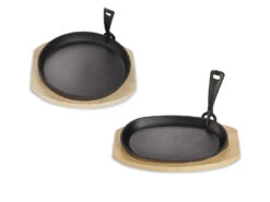 ECHTWERK Servierpfännchen Gusseisen Inkl. Servierbrett