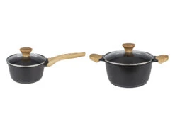 ERNESTO® Aluguss-Topf, Ø 20 Cm / -Stielkasserolle, Ø 16 Cm