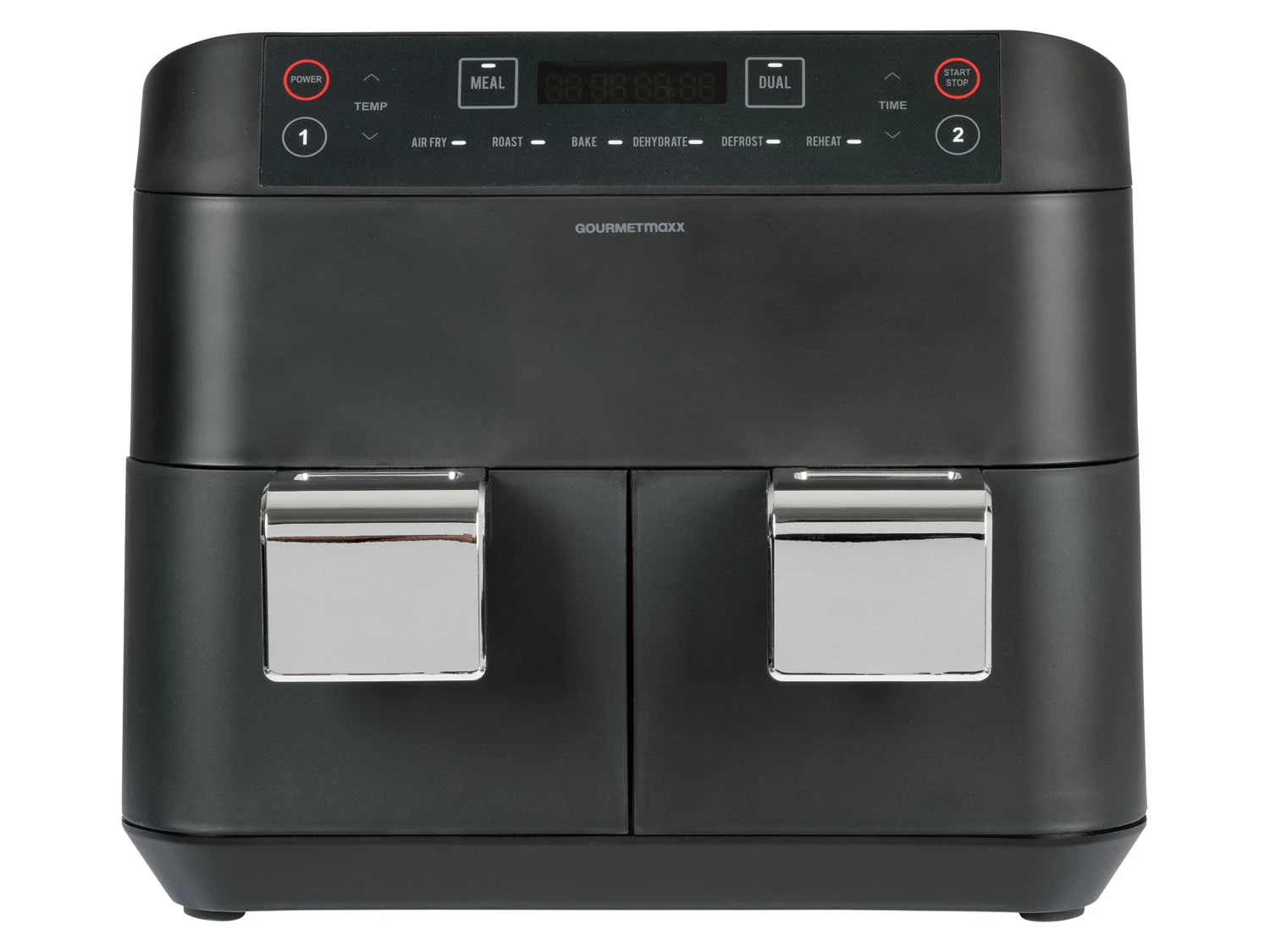 GOURMETmaxx Heißluft-Fritteuse Doppelkorb 2x 3,8l 4 GOURMETmaxx Heißluft-Fritteuse Doppelkorb 2x 3,8l – Bild 4