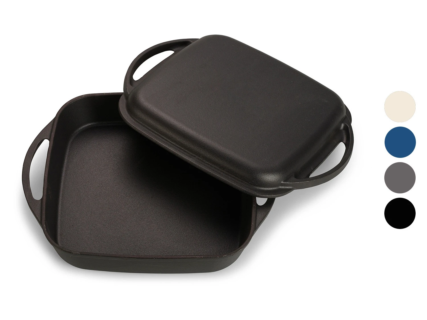 ECHTWERK 2 In 1 Set - Universalbräter Und Deckel Gusseisen 1 ECHTWERK 2 In 1 Set - Universalbräter Und Deckel Gusseisen