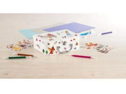 Crelando® Kinder Bastelkoffer Mit 12 Fasermalern