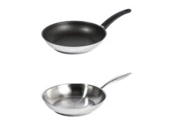 ERNESTO® Edelstahl-Pfanne, Energiesparend, Ø 24 Cm