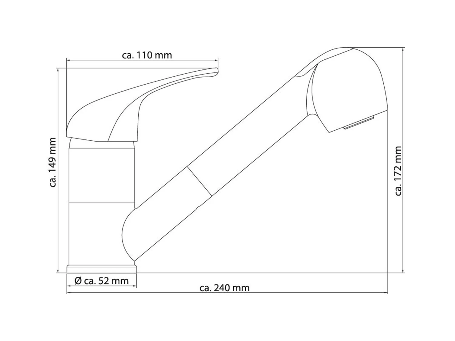 VEROSAN Küchenarmatur »ROM«, Chrom 7 VEROSAN Küchenarmatur »ROM«, Chrom – Bild 7