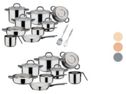 GSW Kochtopfset Montreal Farbige Griffe