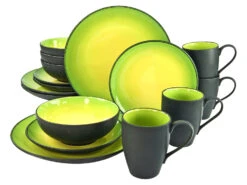 Creatable HOT GREEN, Geschirrset Kombiservice 16 Teilig