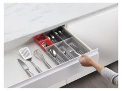 Joseph Joseph Duo Blox™ 7-teiliges Schubladen-Besteckeinsatz Set - Grau/Rot -Kuchenwelt Verkauf gcp70612861c24147f2bc2c011b19f9983e